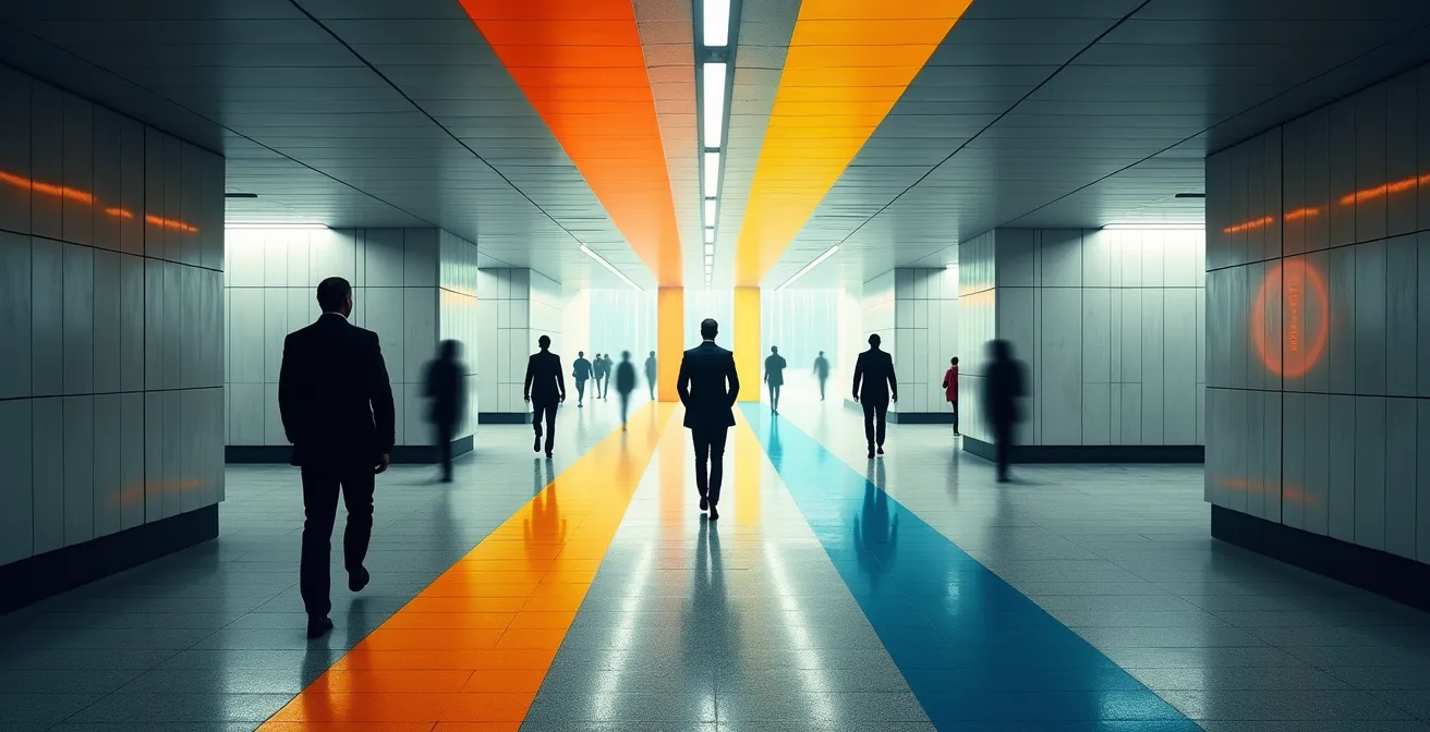 Strategic overview of Châtelet-Les Halles metro station showing optimal transfer routes