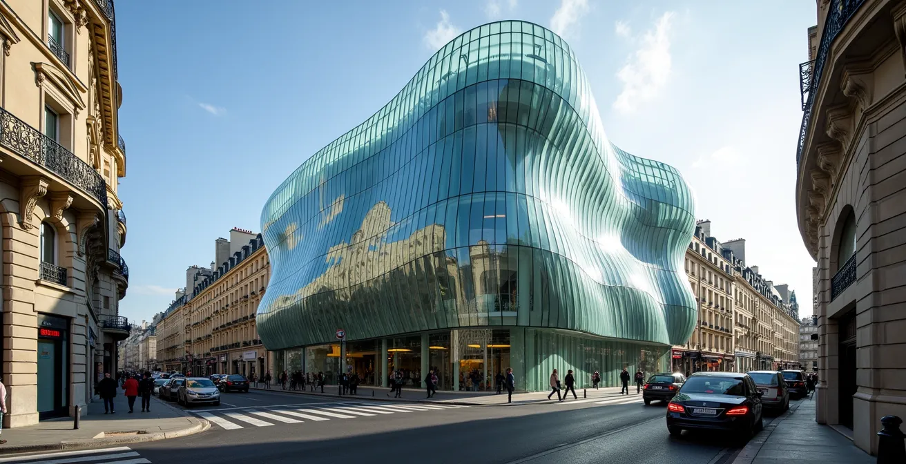 Samaritaine's controversial undulating glass facade by SANAA